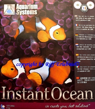 Instant Ocean 4kg Meersalz Aquarium Systems Salz 3,74€/kg
